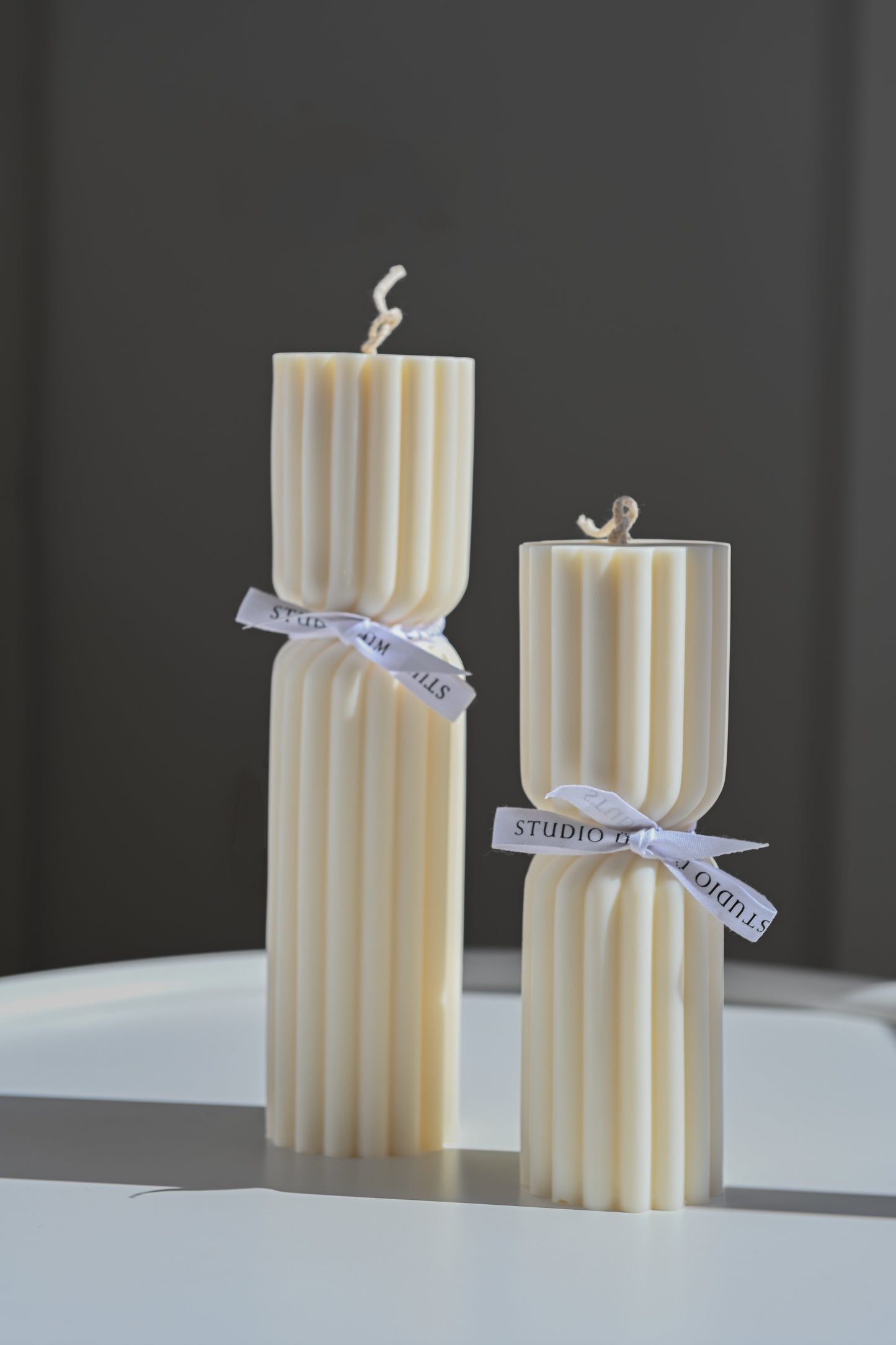 Ribbed Twist Candle