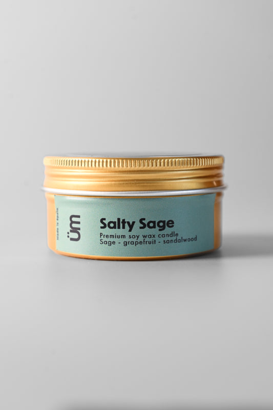 Salty Sage Pocket Candle