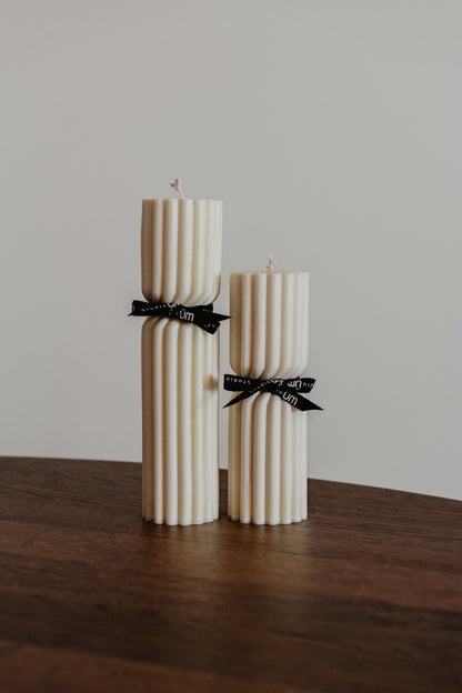 Ribbed Twist Candle